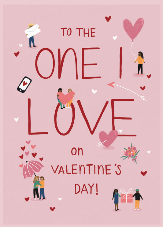 The One I Love Couples Valentine's Card