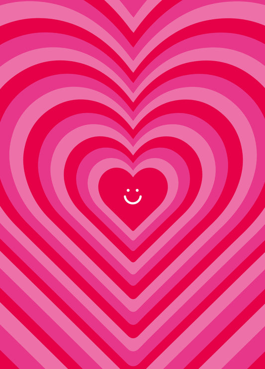 Smiley Heart Valentine's Card