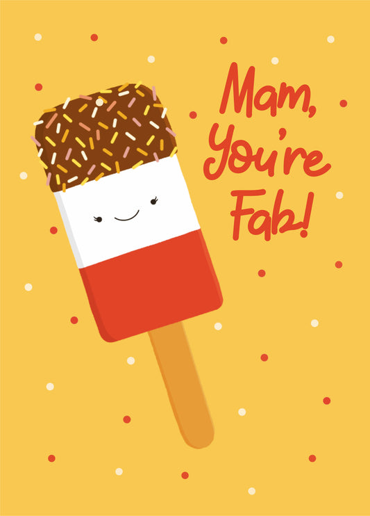 Mam Fab Lolly Mother's Day Card