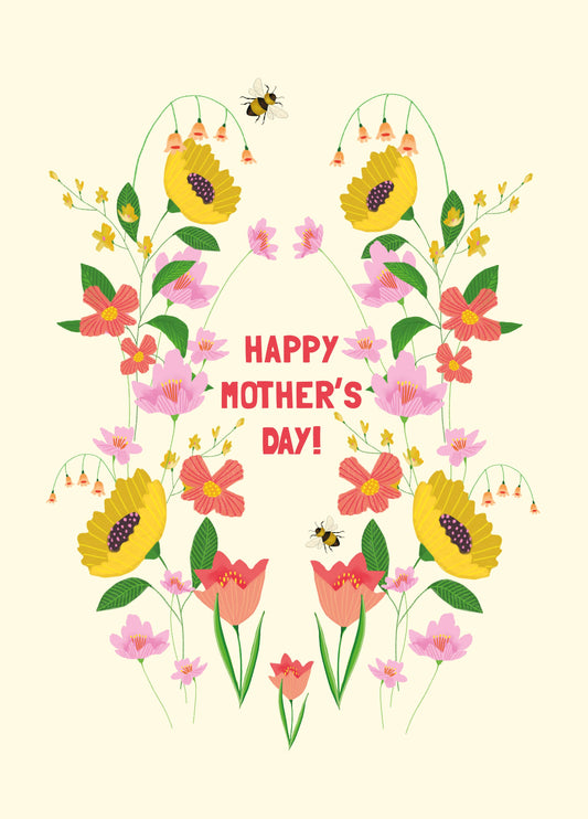 Wild Flowers Mother's Day Card