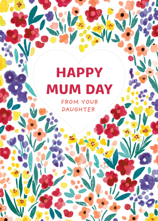 From Your Daughter Floral Mother's Day Card
