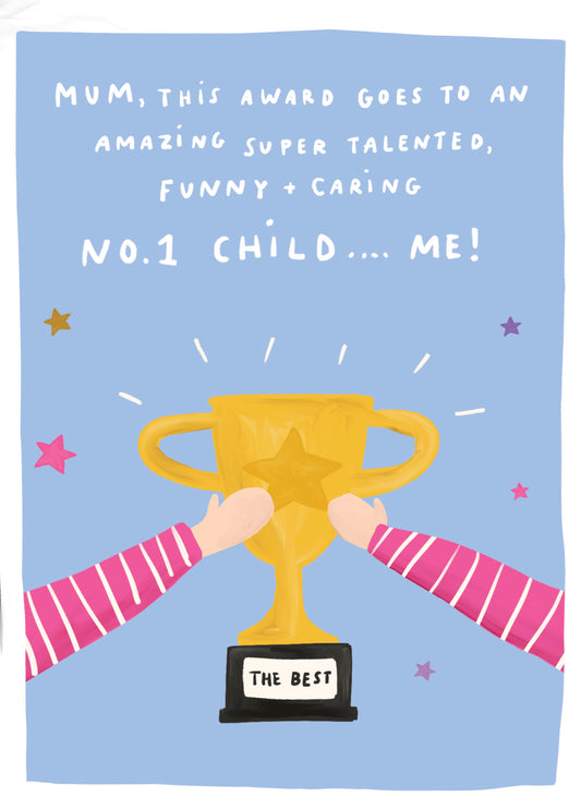 No.1 Child Mother's Day Card