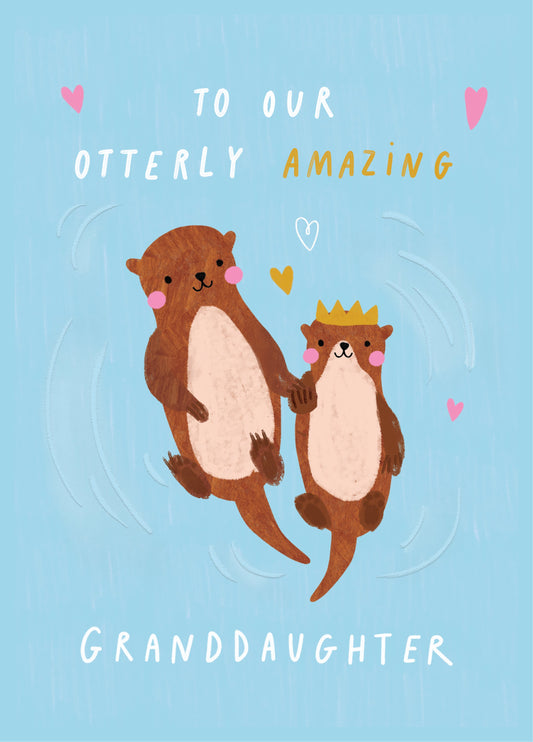 Granddaughter Otterly Amazing Birthday Card