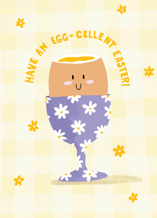 Egg-cellent Egg Cup Easter Card