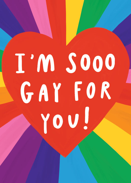 Sooo Gay For You Valentine's Card