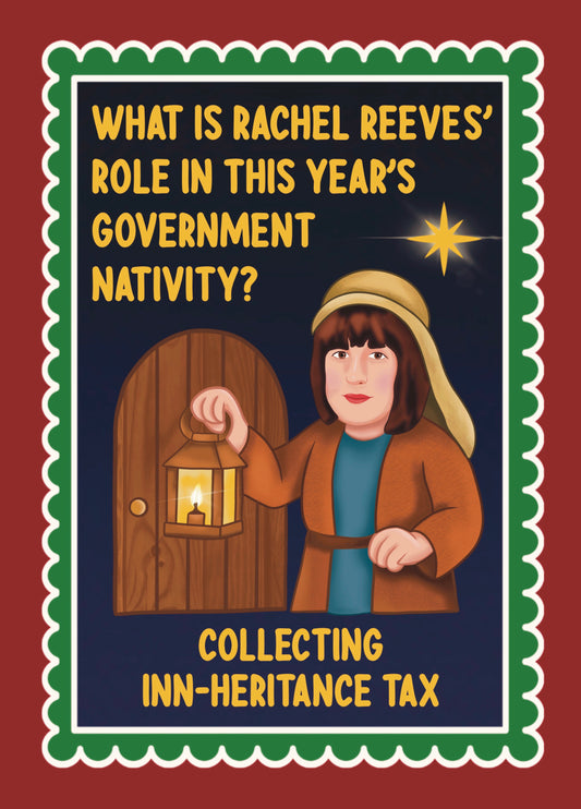 Funny Rachel Reeves Christmas Card