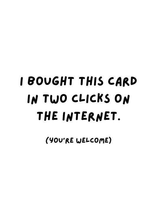 Two Clicks Birthday Card