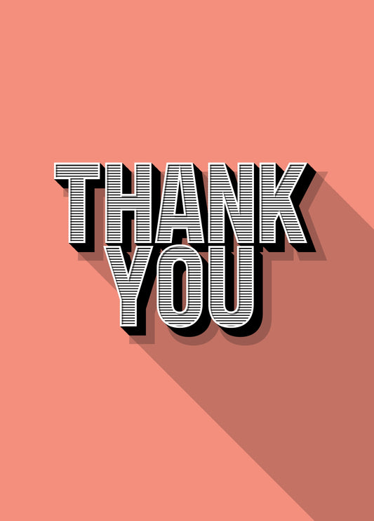 Thank You Bold Type Card