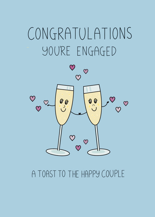 A Toast To The Happy Couple Card