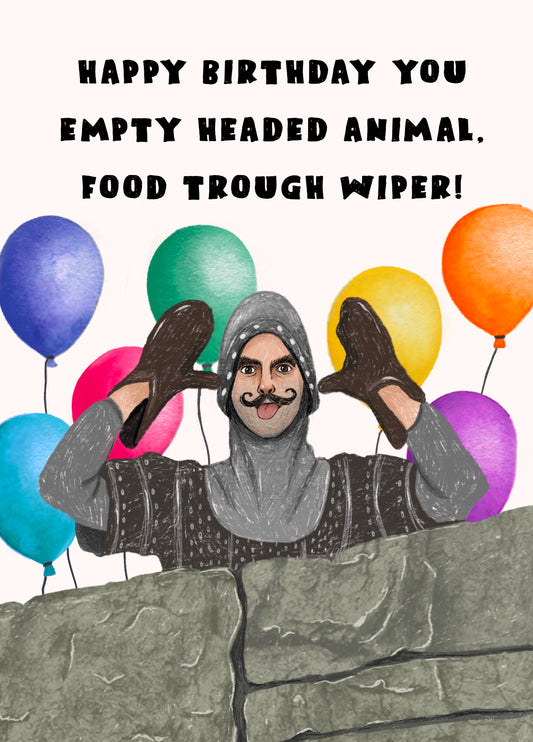 French Knight Birthday Card.