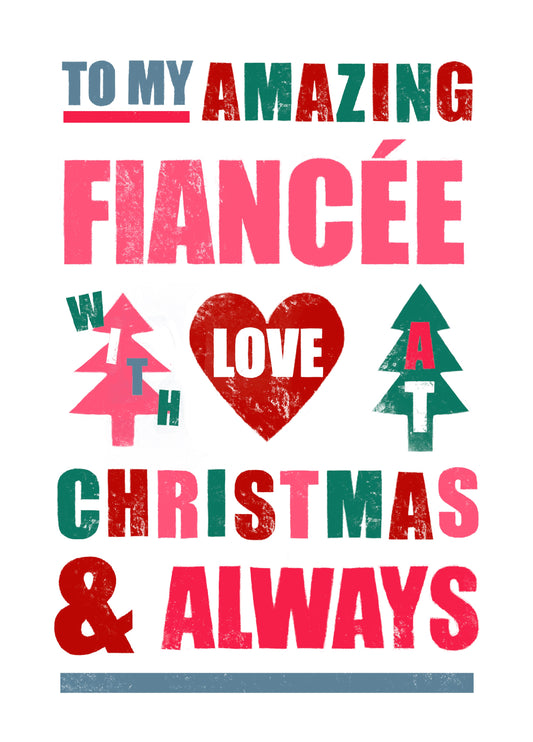 Amazing Fiancee With Love At Christmas