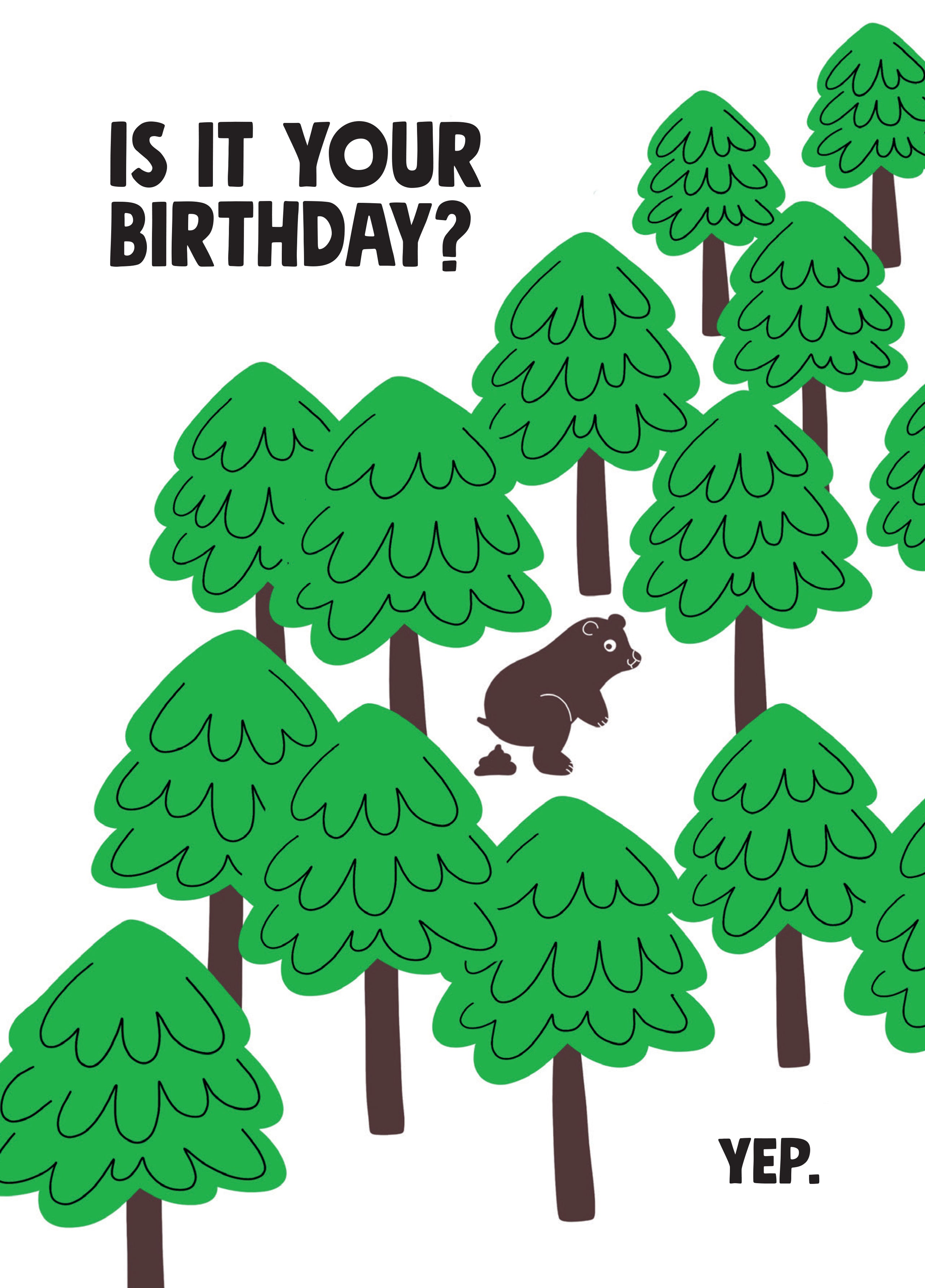 Do Bears... In The Woods? Card Scribbler Cards & Gifts