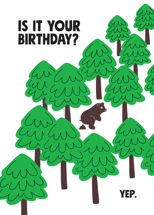 Do Bears... In The Woods? Card