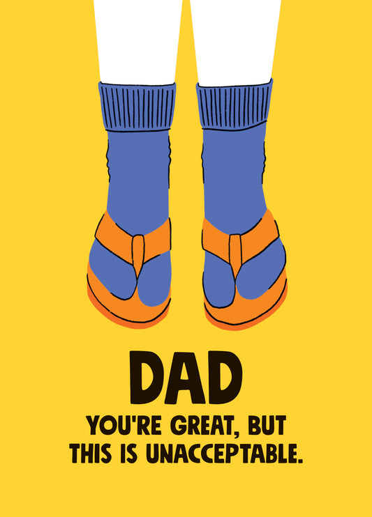 Dad Sandals Card