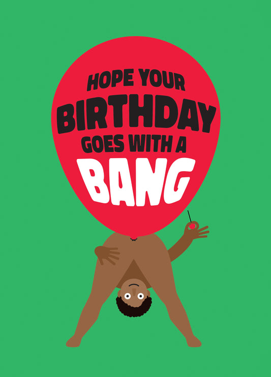 Male NSFW Birthday Bang Card