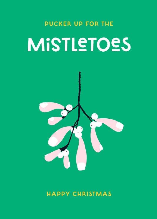 Mistletoes Christmas Card