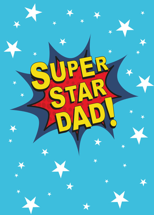 Super Star Dad Card