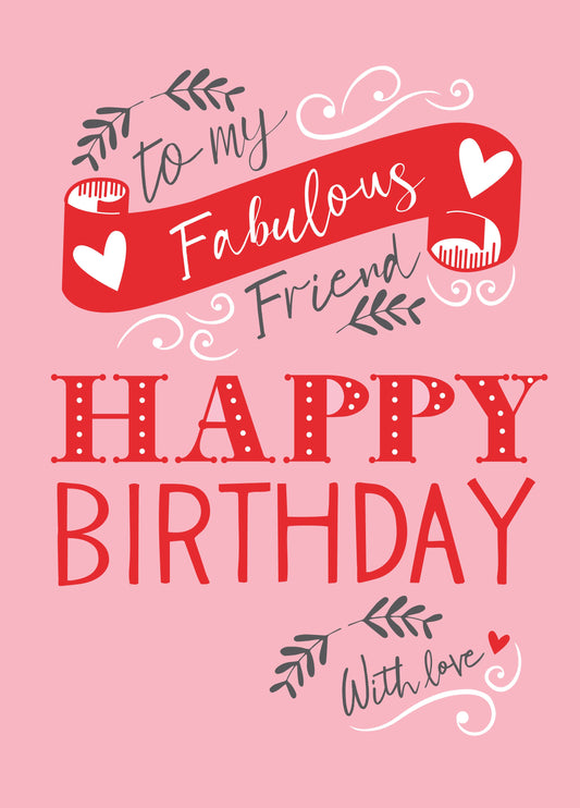 To My Fabulous Friend Card