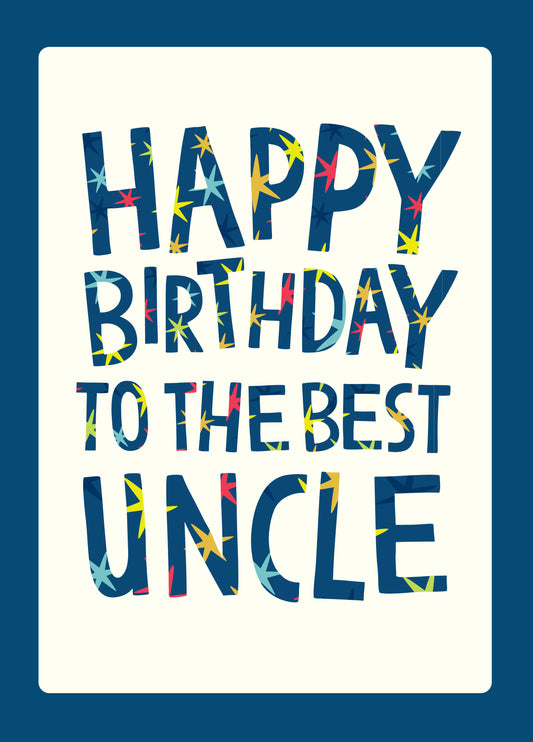 Happy Birthday Best Uncle Card