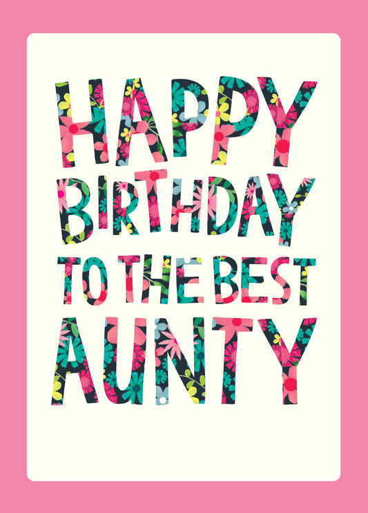 Happy Birthday Best Aunty Card