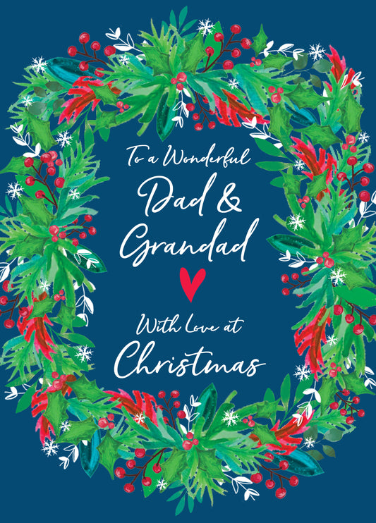 To A Wonderful Dad & Grandad With Love At Christmas