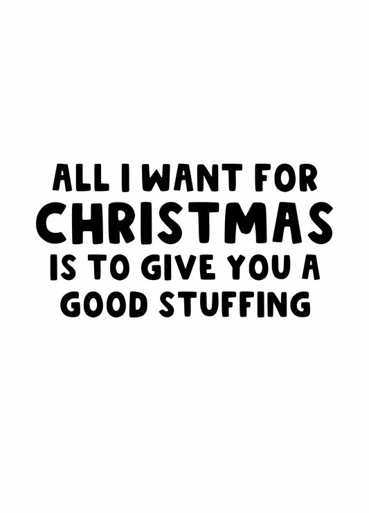 Good Stuffing Christmas Card