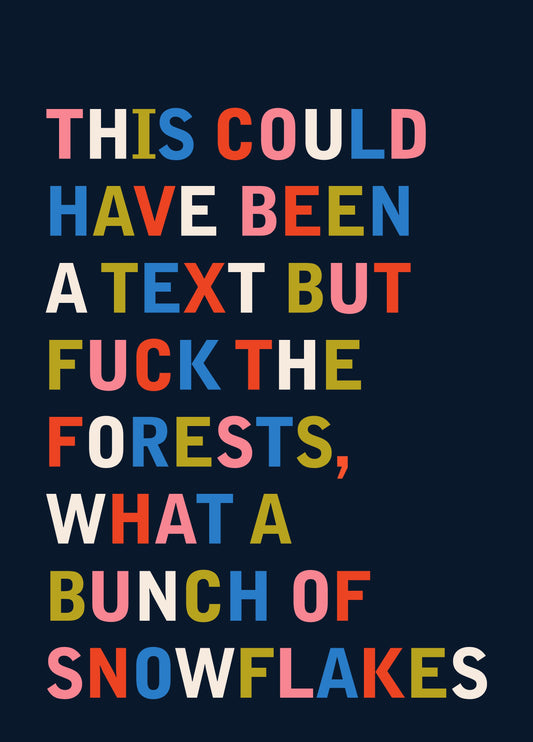 Could Have Been A Text Card