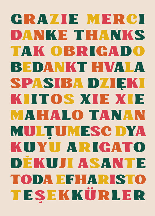 Multi Thank You Card