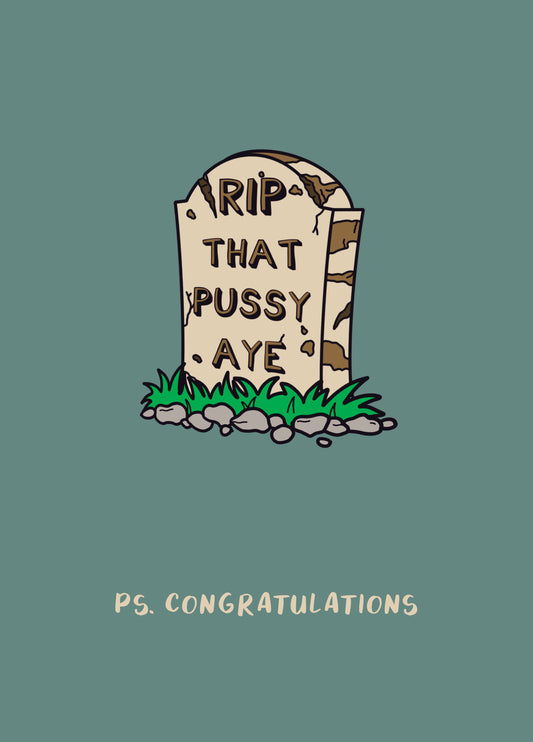 RIP That Pussy New Baby Card