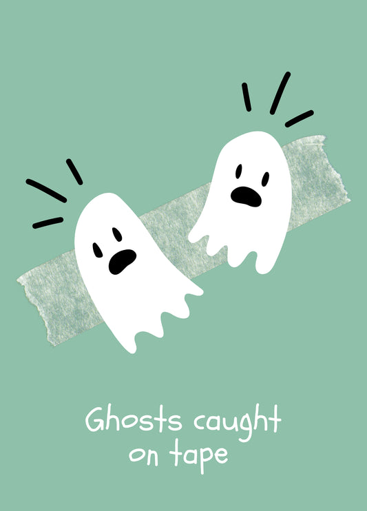 Ghosts On Tape Card