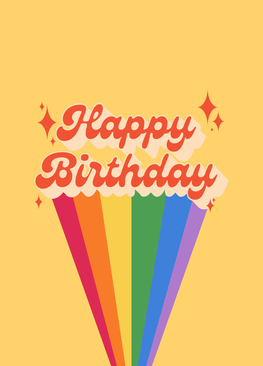 Birthday Rainbow Card