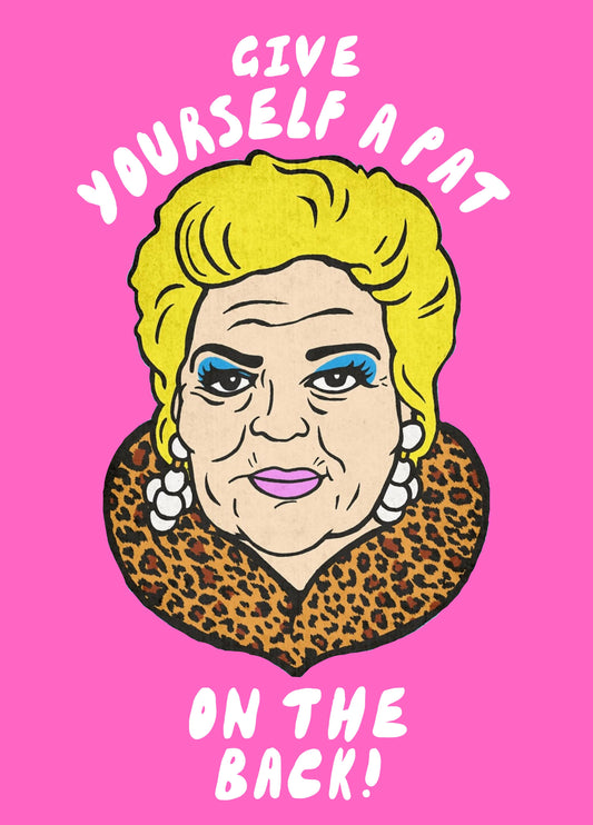 Give Yourself A Pat On The Back Card