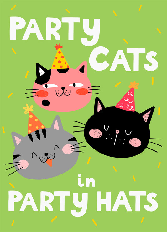 Party Cats In Party Hats