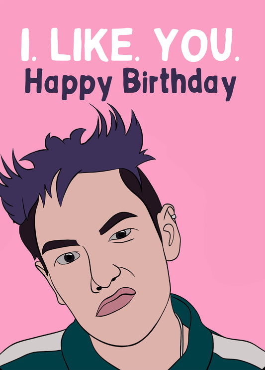 I Like You Thanos SquidGame Birthday Card