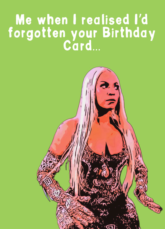 Beyonce Belated Birthday Card