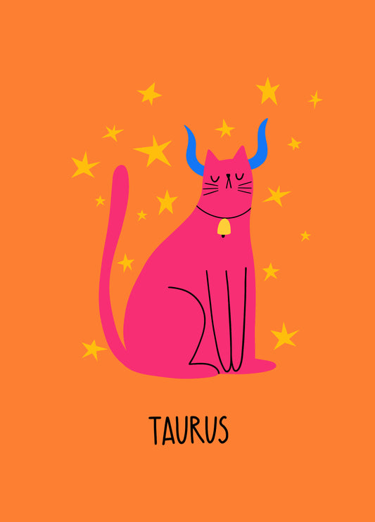 Starsign Taurus Cat
