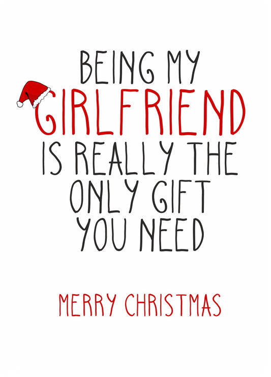 Girlfriend Christmas Card