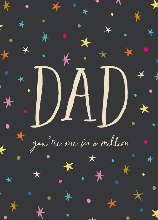One In A Million Dad Card