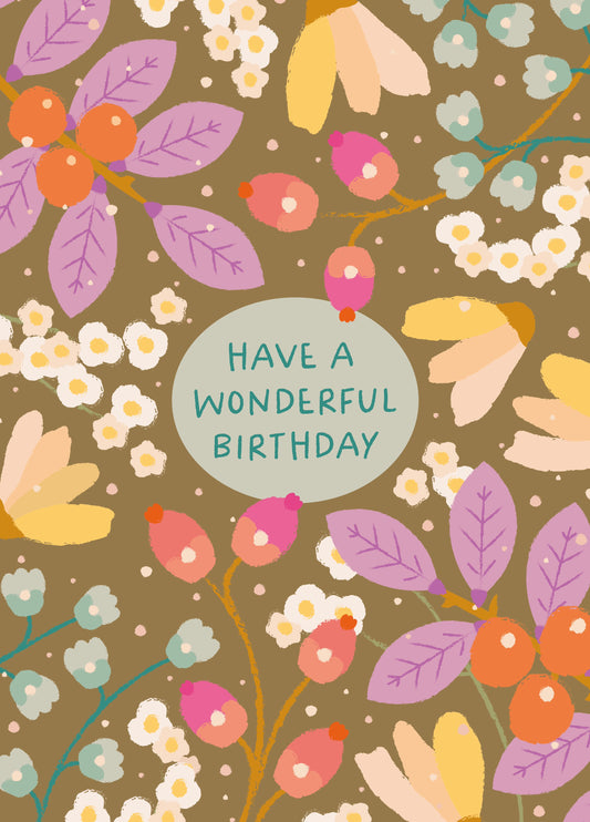 Happy Birthday Spring Florals