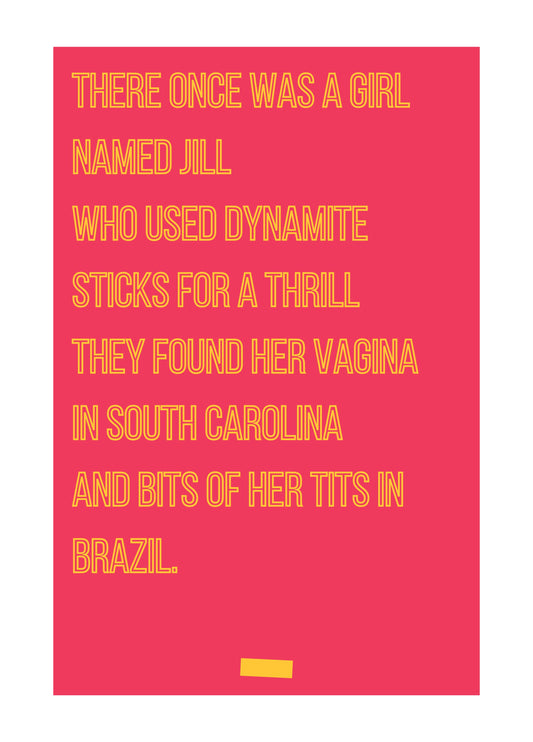 There Once Was A Girl Named Jill Card