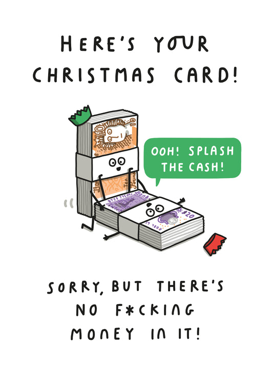 Here's Your Christmas Card, But There's No Money In It!