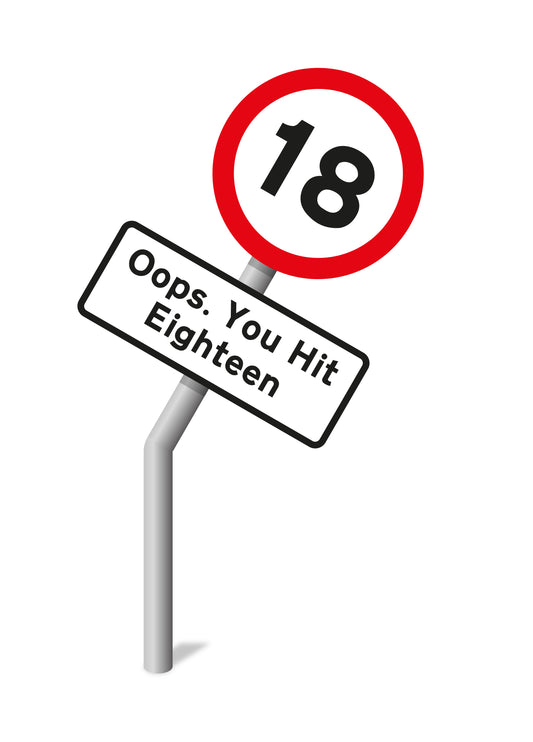 Oops You Hit Eighteen Card