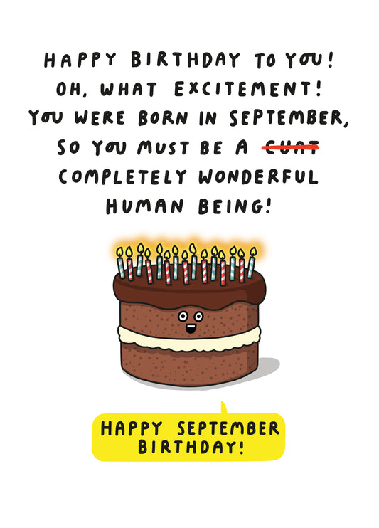 You Were Born In September, You Must Be A...