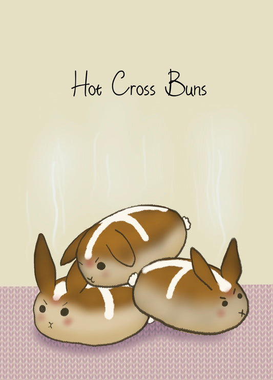 Hot Cross Bunnies Card