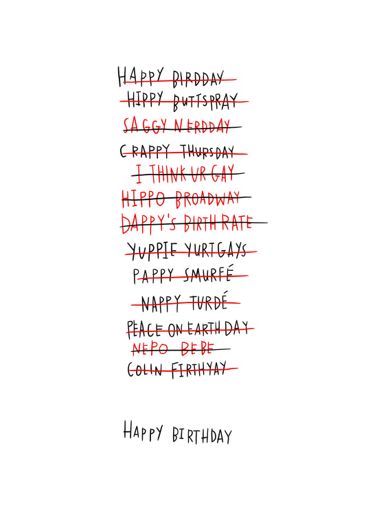Birthday Mistakes