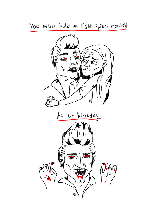 You Better Hold On Tight, Spider Monkey