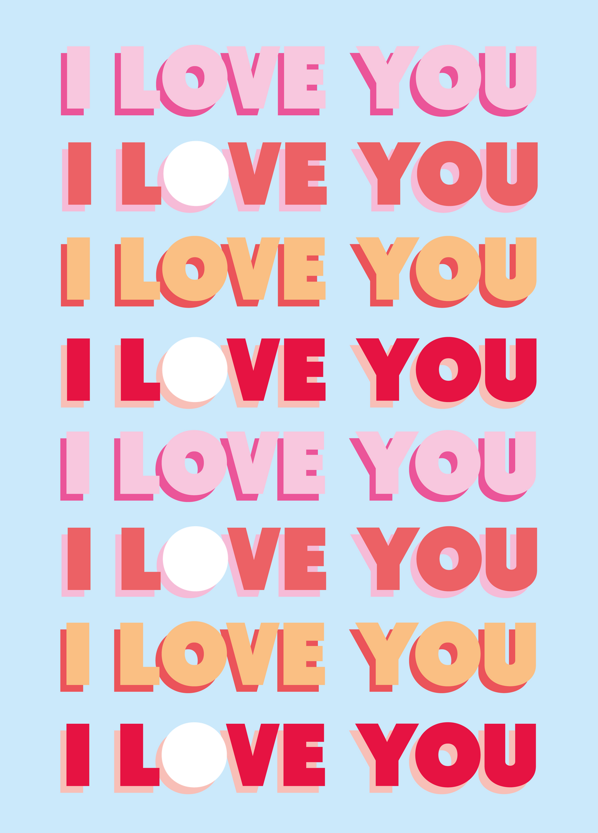 I Love You Photo Card