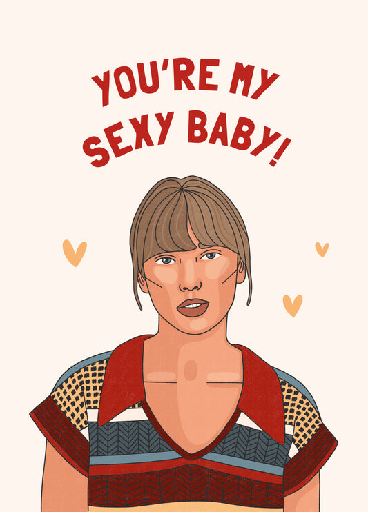 Taylor Swift Sexy Baby Valentine's Card