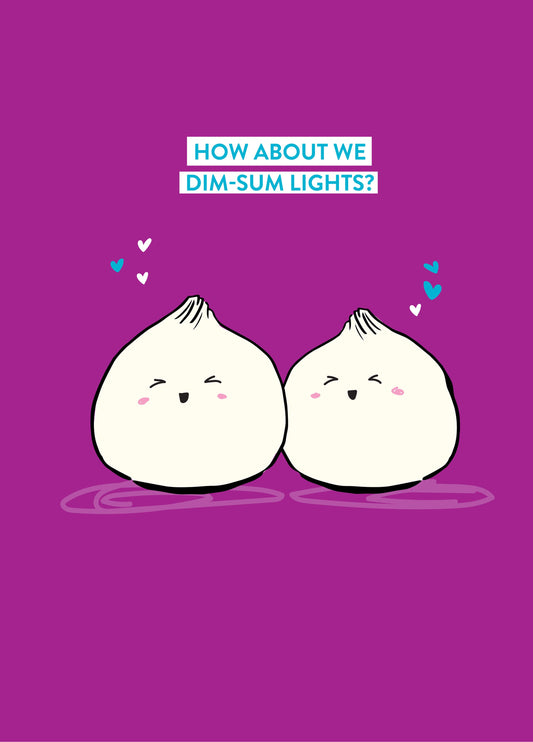 How About We Dim-Sum Lights Card