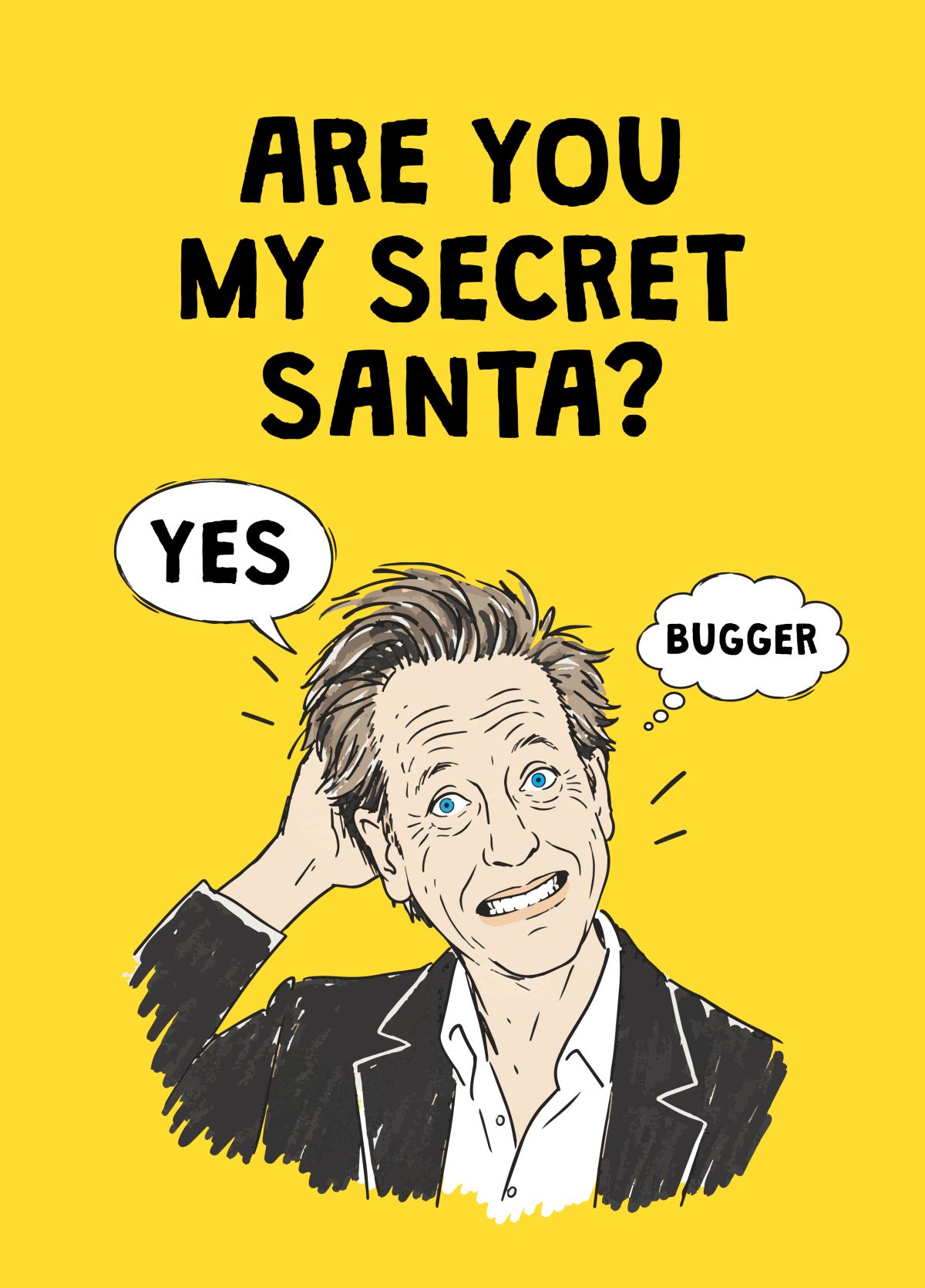Funny Traitors Christmas Card – Are You My Secret Santa? Yes